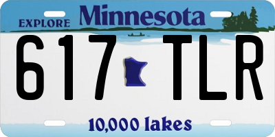 MN license plate 617TLR