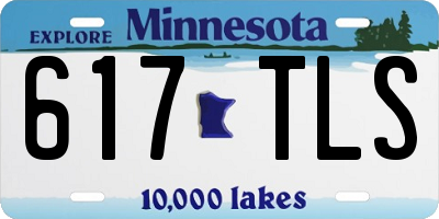 MN license plate 617TLS