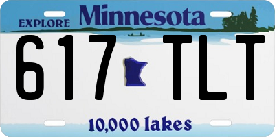 MN license plate 617TLT