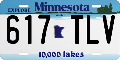 MN license plate 617TLV