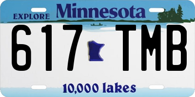 MN license plate 617TMB