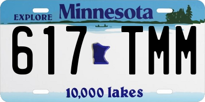 MN license plate 617TMM