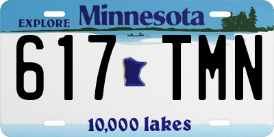 MN license plate 617TMN