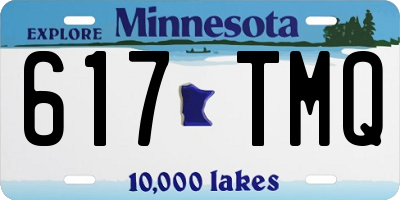 MN license plate 617TMQ