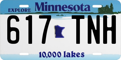 MN license plate 617TNH