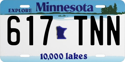 MN license plate 617TNN