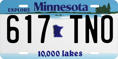 MN license plate 617TNO