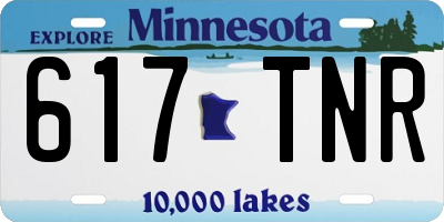 MN license plate 617TNR