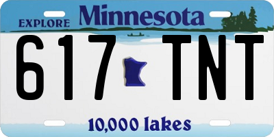 MN license plate 617TNT