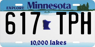 MN license plate 617TPH