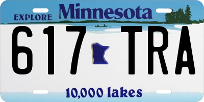 MN license plate 617TRA