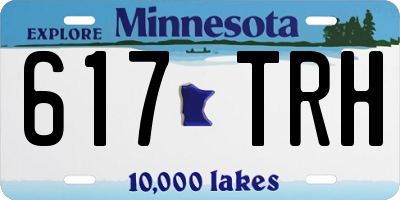 MN license plate 617TRH