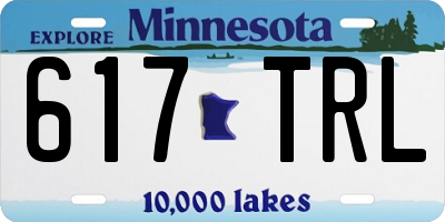 MN license plate 617TRL