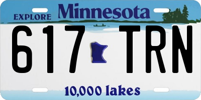MN license plate 617TRN