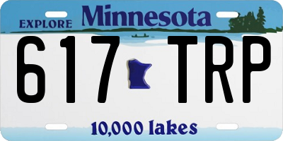 MN license plate 617TRP