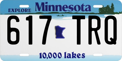 MN license plate 617TRQ
