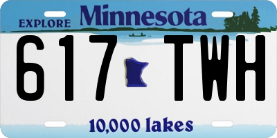 MN license plate 617TWH
