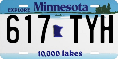 MN license plate 617TYH