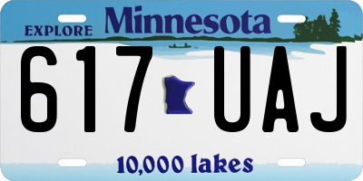 MN license plate 617UAJ