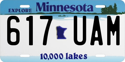 MN license plate 617UAM