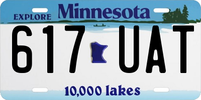 MN license plate 617UAT