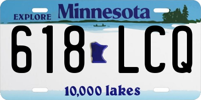 MN license plate 618LCQ