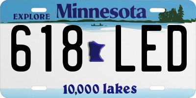 MN license plate 618LED