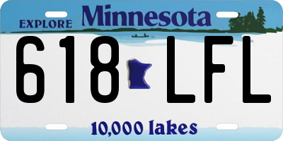 MN license plate 618LFL