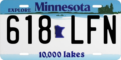 MN license plate 618LFN