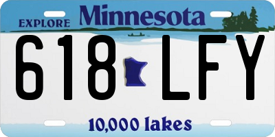 MN license plate 618LFY