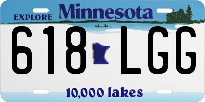 MN license plate 618LGG