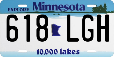 MN license plate 618LGH