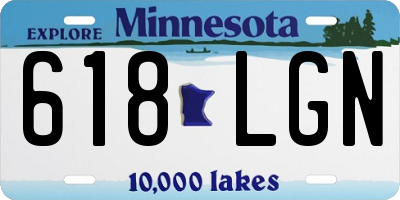 MN license plate 618LGN
