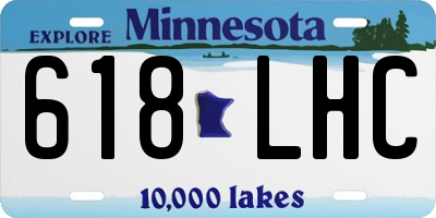 MN license plate 618LHC