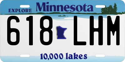 MN license plate 618LHM