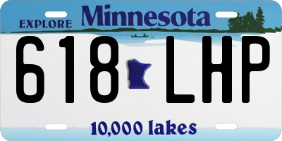 MN license plate 618LHP