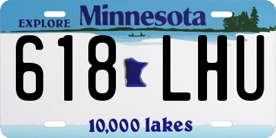 MN license plate 618LHU