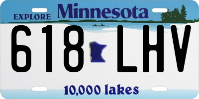 MN license plate 618LHV