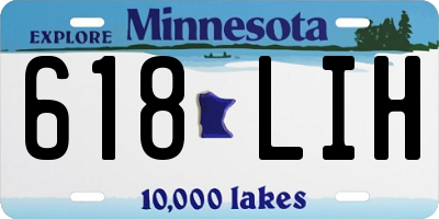 MN license plate 618LIH