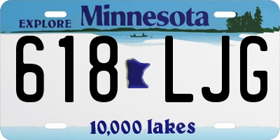 MN license plate 618LJG