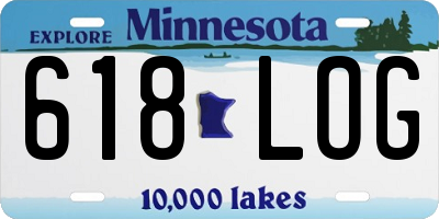 MN license plate 618LOG
