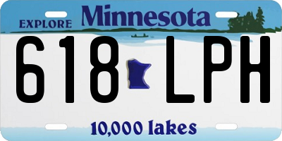 MN license plate 618LPH
