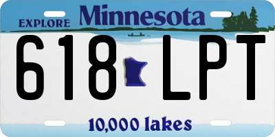 MN license plate 618LPT