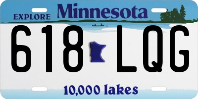 MN license plate 618LQG