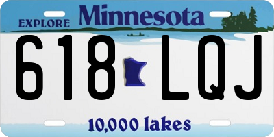 MN license plate 618LQJ