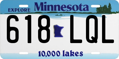MN license plate 618LQL