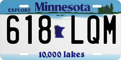 MN license plate 618LQM