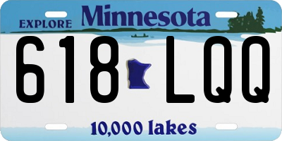 MN license plate 618LQQ