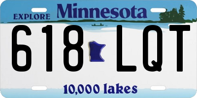 MN license plate 618LQT