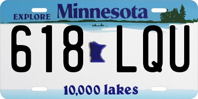 MN license plate 618LQU